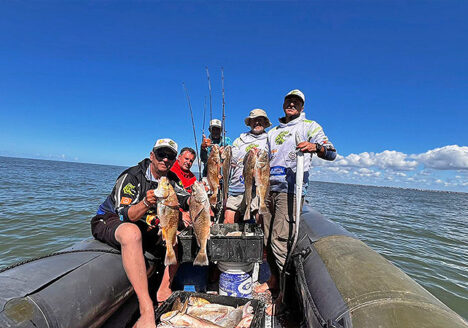 pesca de corvinas en Santa Teresita